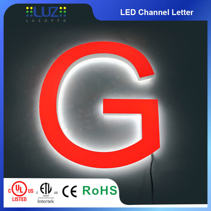Custom Halo-Lit LED Channel Letters | 3D Reverse Backlit Acrylic Signage