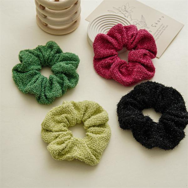 influencers red black ins Scrunchie bun hair adornment ponytail senior sense scrunchie spot accessories wholesale