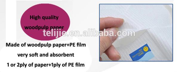 PE Film White 50gsm Disposable Loo Seat Covers Foldable