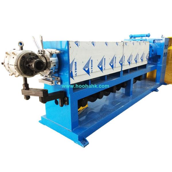 High Capacity Wire And Cable Making Machinery / Power Cable Jacket Extrusion Line