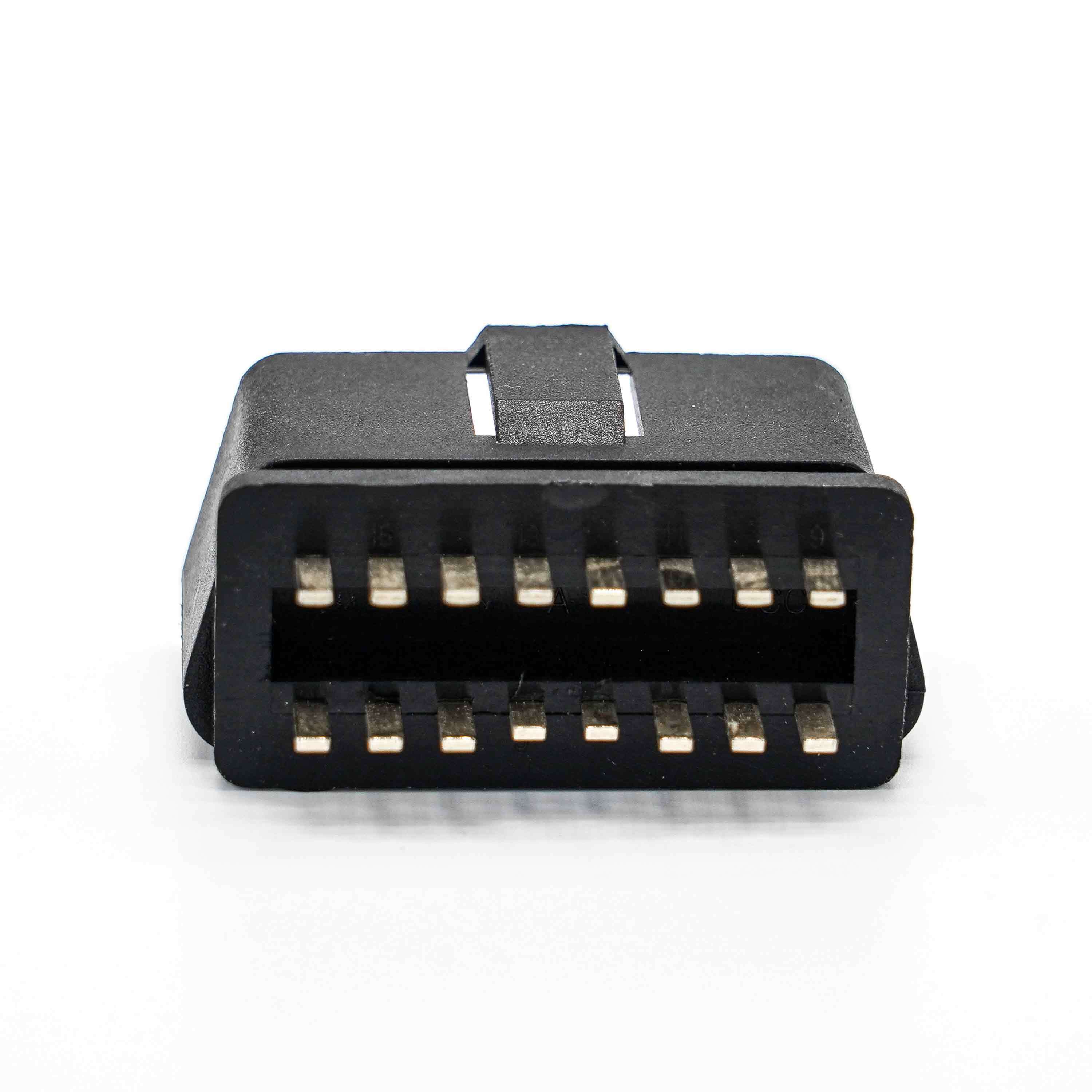 OBD2 Male Connector (OBD-II 16Pin Automotive Diagnostic Plug)