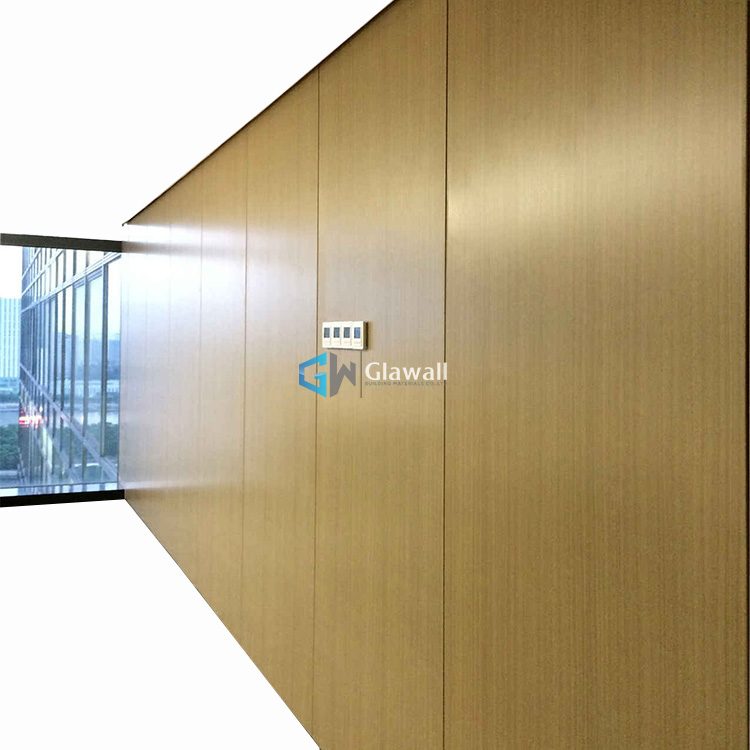 Office Demountable Solid Wall Partition System Reusable Wooden Partition
