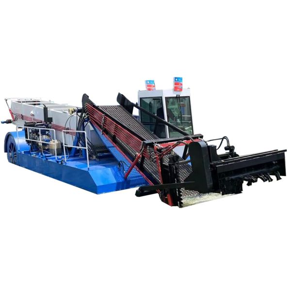 19000 KG Aquatic Weed Harvester with 4 Layers Anti-Rust Marine Paint and Automatic Hydraulic Control for River Cleaning