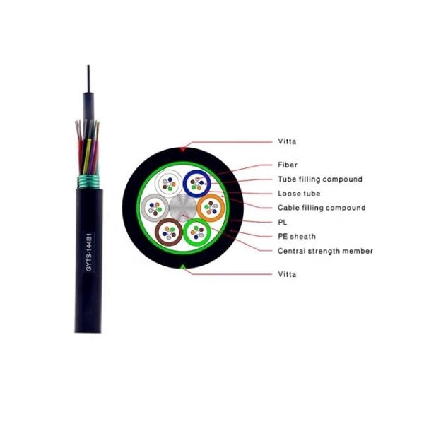 Single Mode / Multimode Outdoor Fiber Optic Cable 2.0mm With Polyethylene Jacket