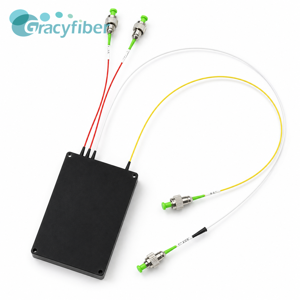 1550nm SM Fiber Coupler Module (1×2 5/95 + 1×2 50/50 + 2×2 50/50) for Interferometry, Fiber Sensing, and Power Monitoring