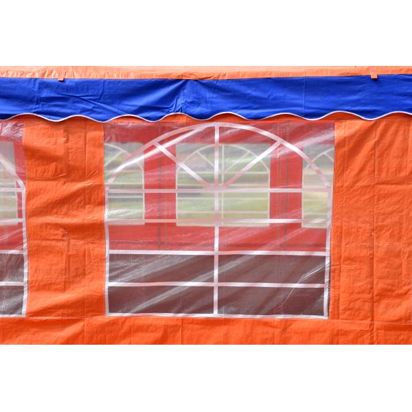 Orange Large Capacity Outdoor Party Tents , Easy Installation Garden Party Tent