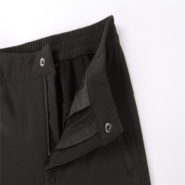 Black Kids Softshell Pants 92% polyester 8% elastic Children's Winter Clothes