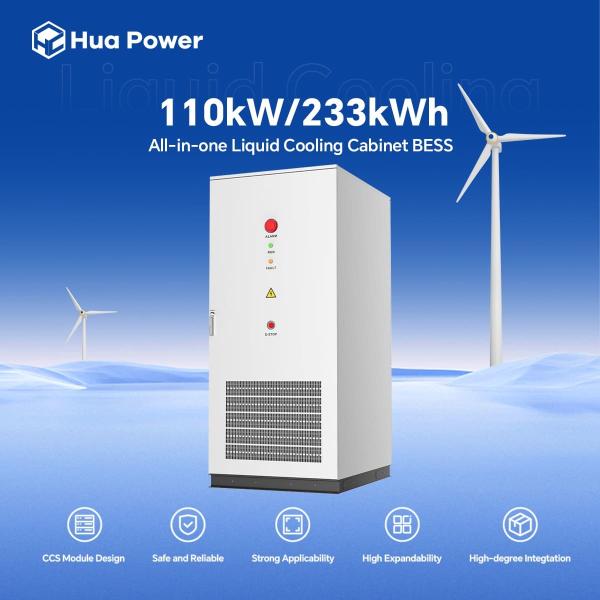 Hua Power B2B Собственный завод зарядка электромобиля с хранилищем Электроэнергия 110 кВт 233 кВт час