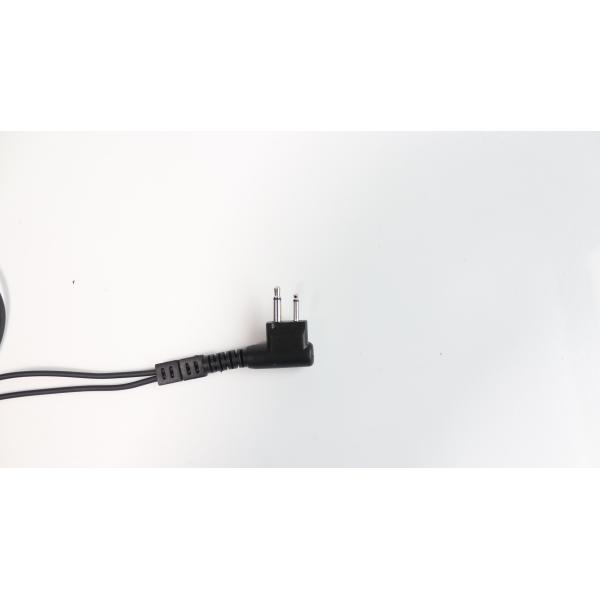 Black Microphone Noise Cancelling Earbuds for 3.5mm Connectors Walkie Talkie Headset