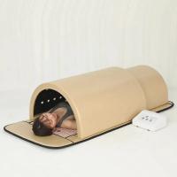 OEM plegable luz oro infrarrojo lejano cúpula piedra de jade abeto sauna cúpula