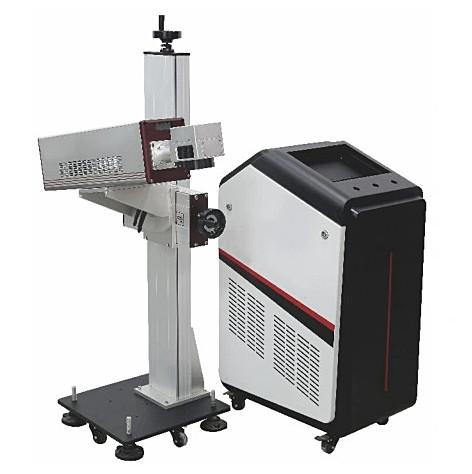 Non Metal Engraving UV Marking System 30W 50W 100W Co2 Flying Online Conveyor Belt Laser Marking Machine