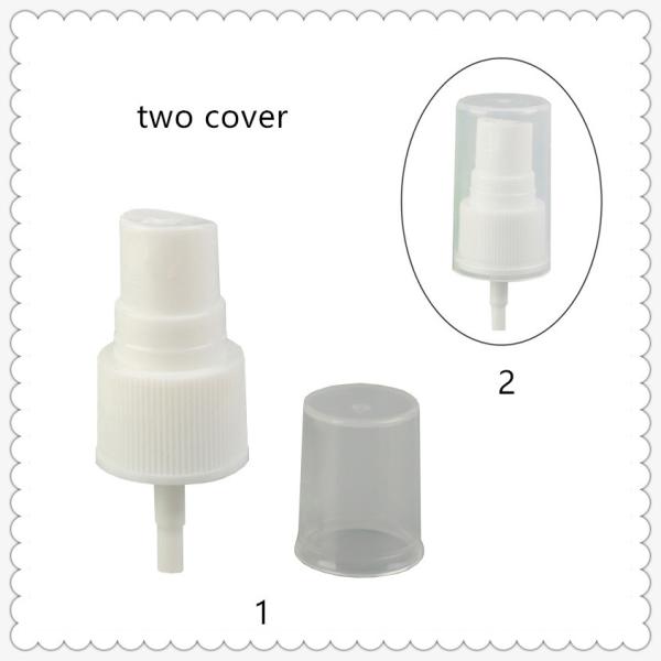 Screw On Finger Pump Sprayer Ribbed Surface With Half Cover Caps