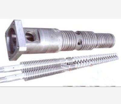 Tapered Extruder Twin Screw Barrel , Plastic Extruder Parts For Pipe / Film Sheet
