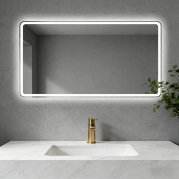 Wholesale LED Backlit Bathroom Mirror - Dimmable Anti-Fog Illuminated Vanity Mirror for Commercial Home Bathroom