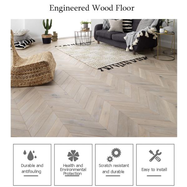 Жилая комната Инженерное деревянное покрытие планка с художественным дизайном паркета