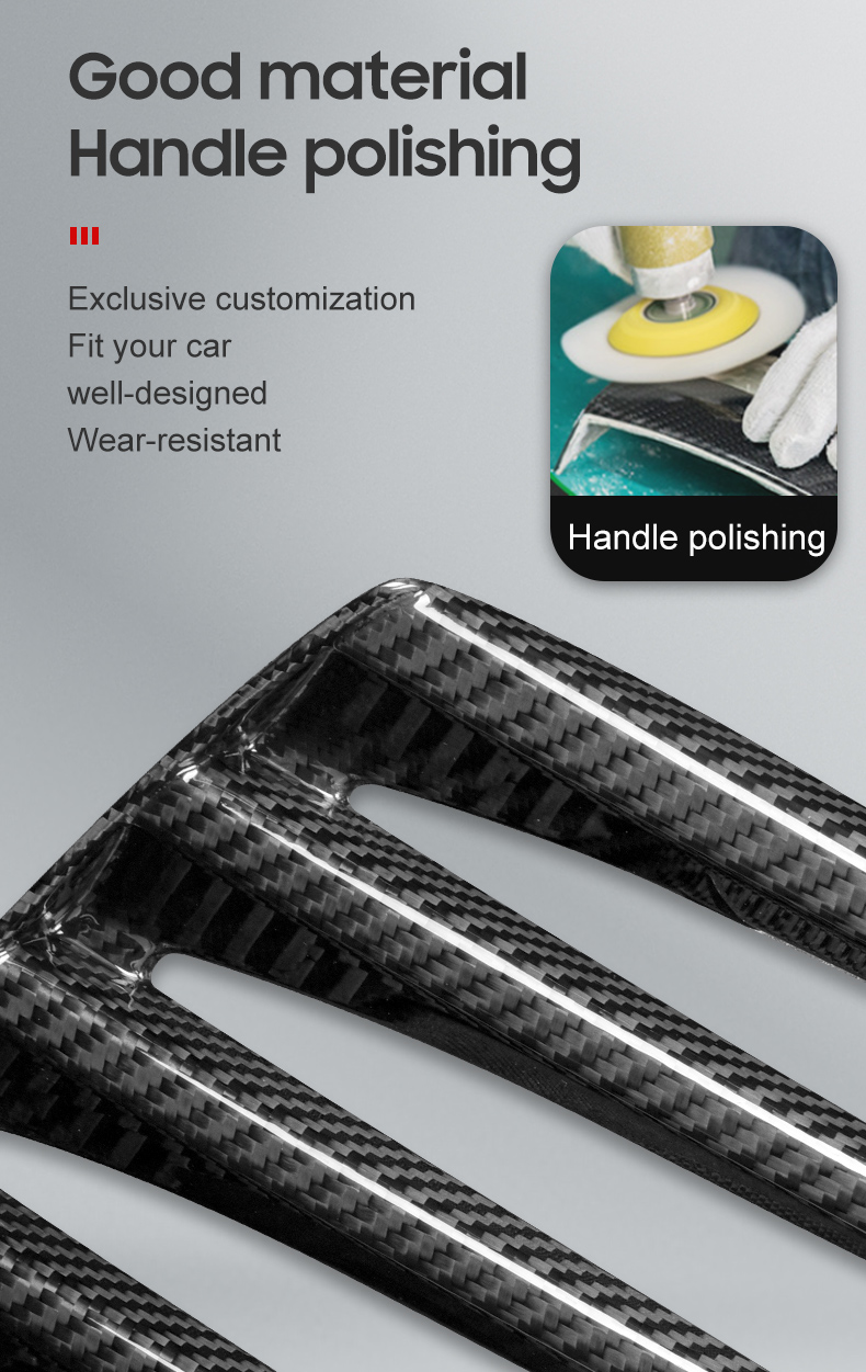 Dry Carbon Fiber Car Rear Trim Frame for Lexus RC 2015-2019 Year