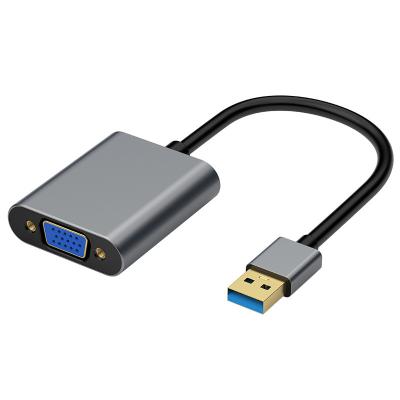 Adaptateur HUB Graphique USB 3.0 Pour USB-A/M Vers VGA/F Résolution Vidéo 1080p
