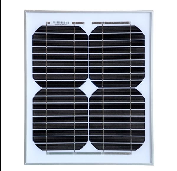 Black Color 10W 12V Solar Panel , Folding Solar Panels For Home System