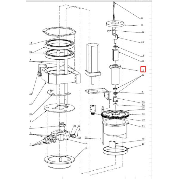 Cutter Parts CH08-02-07 Pulley Shaft For  Bullmer Cutter Parts D8001 Cutter