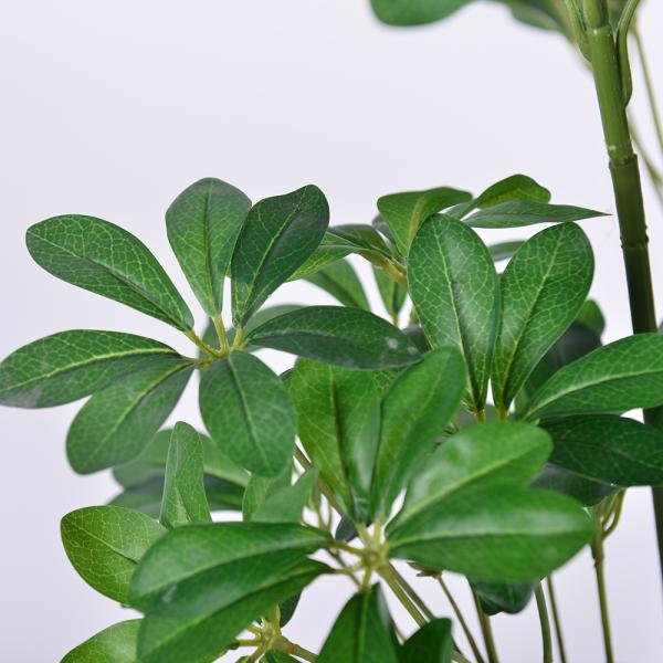 47in 59in 70inTall Real Touch Artificial Schefflera Tree Green Potted Schefflera Plant For Home Decoration