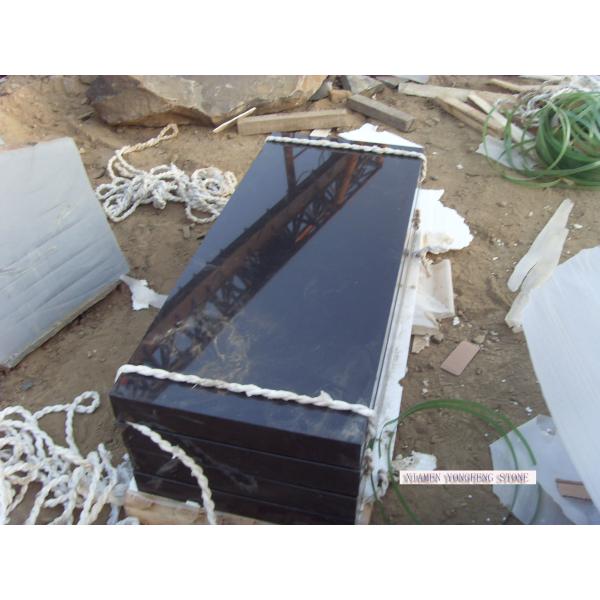 Monument Tombstone Granite Memorial Stones 3.04 G / Cm³ Density Black Russian Style
