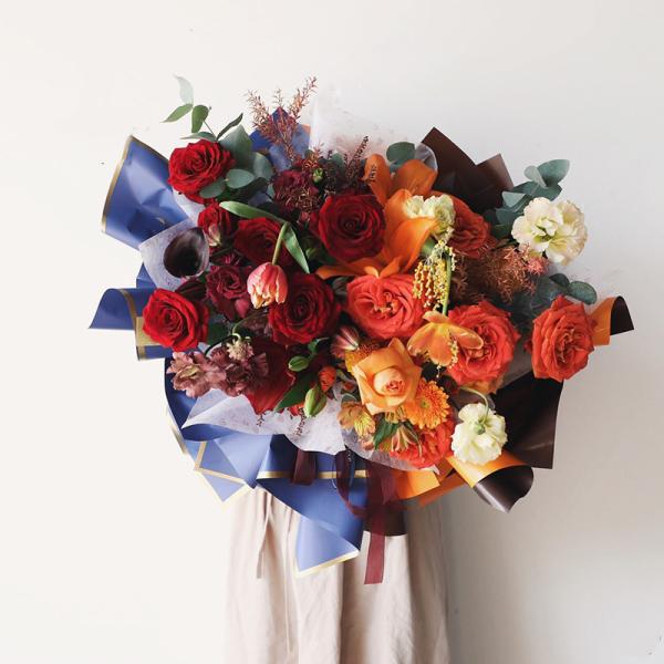 Eco Friendly 60cmx60cm Non Woven Flower Wrapping Paper Sheets For Bouquet