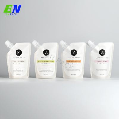 Recyclable Kraft Paper 50ml 100ml 250ml Refill Skin Care Pakcing Stand Up Spout Pouch
