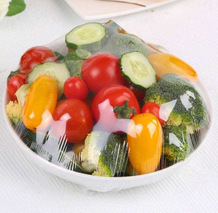 OEM PVC Clear Plastic Cling Wrap / Stretch Film Jumbo Roll For Packing Food