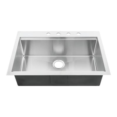 Dissipador de aço inoxidável brandnew do hospital de 100% com garantia vitalícia/banca da cozinha de aço inoxidável de Topmount