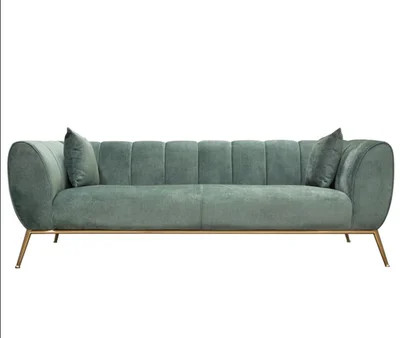 Modern Interior Green Velvet Sofa For Star Hotel Room Reception