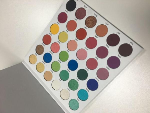 ISO 22716 36 Color Makeup Eyeshadow Palette For Warm Skin Tones
