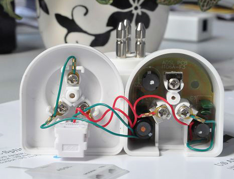 PCI Modem Telephone Accessories ADSL Filter Splitter With ABS 94HB Housiing