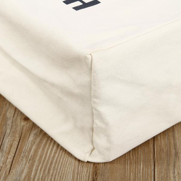 Medium Size Reusable Canvas Shopping Bags with Customized Print Design
