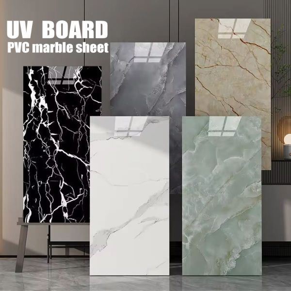 Factory Direct Sale High Strength UV Sheet PVC Marble Wall Panel 3D Printing UV Boards Waterproof Plastic Material