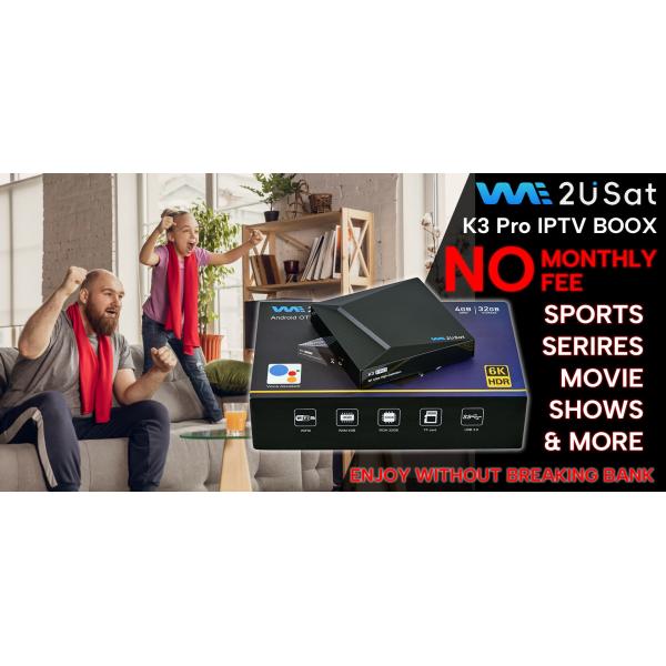 Чёрный Android IPTV Box K3 Pro OTT Streaming Box Пожизненный IPTV Smart Box