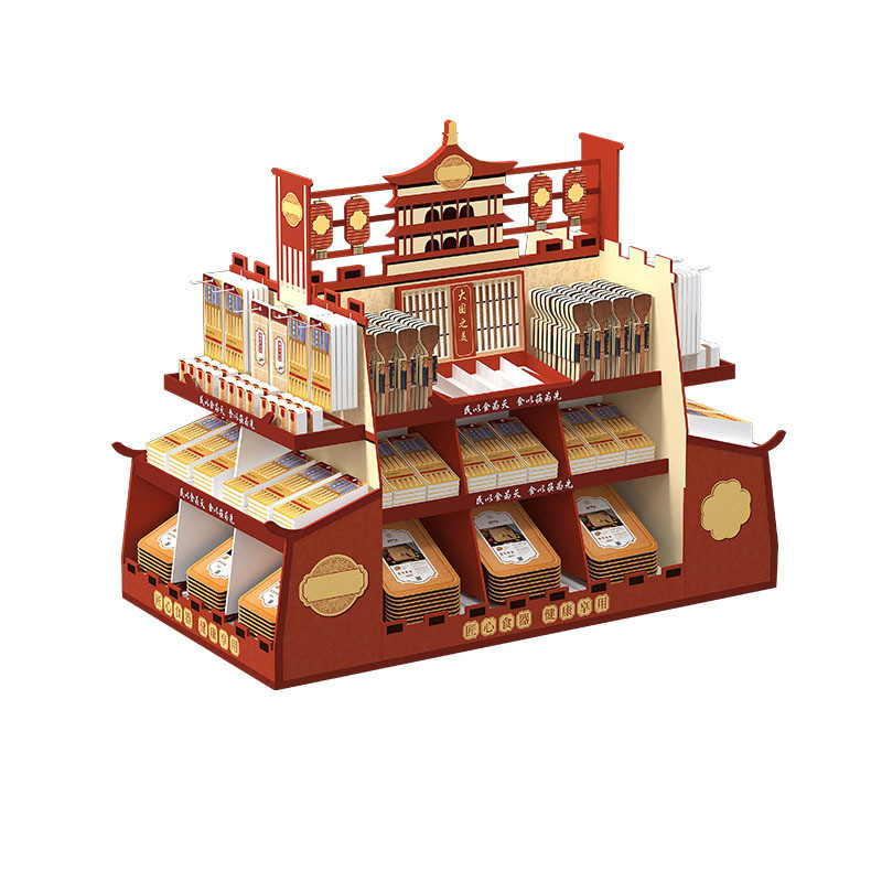 Retail Racks Candy Display Stand with 3 Layer Corrugated Cardboard at Customized Design