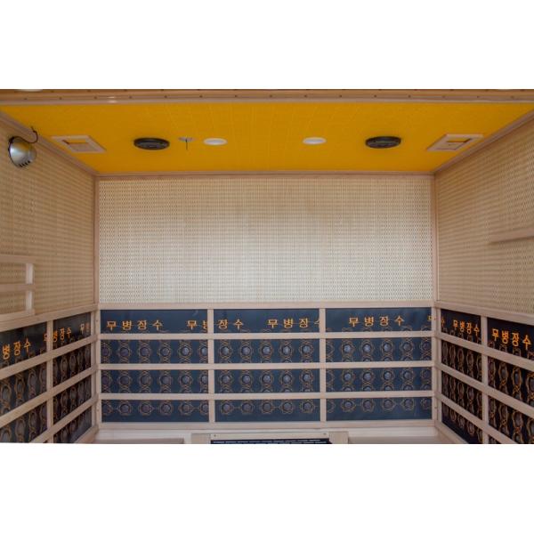 High Quality Traditional Durable Hemlock Sweat Vest Sauna Computer Control Panel Steam Sauna Room