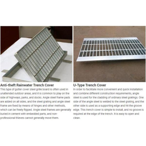 Горячая окунутая гальванизированная простая крышка решетки канала выпушки Q235 для пола мойки