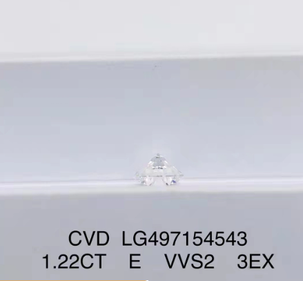 1.22 Ct E Цвет VVS2 3EX Лабораторно выращенный бриллиант Ювелирные изделия СВД Синтетический лаборатория выращенный бриллиант