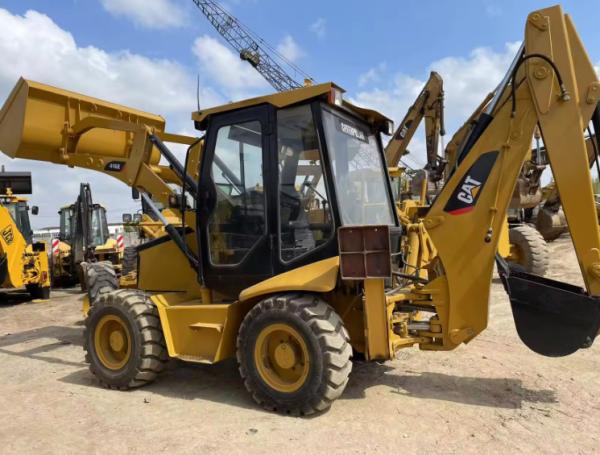 CAT 416E Second Hand Backhoe Loaders Digger With 71KW Engine Power