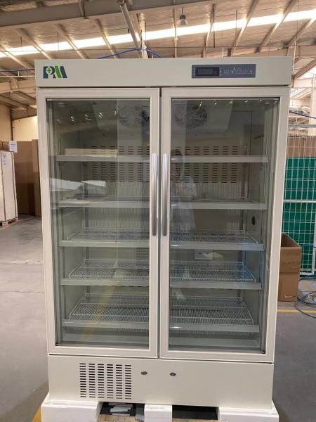 refrigerador biomedicável do refrigerador do laboratório da farmácia da porta dobro de capacidade 656L a maior