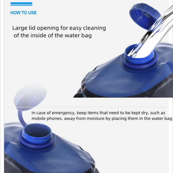 20L Solar Shower Outdoor Fishing Gear TPU Waterproof Detachable