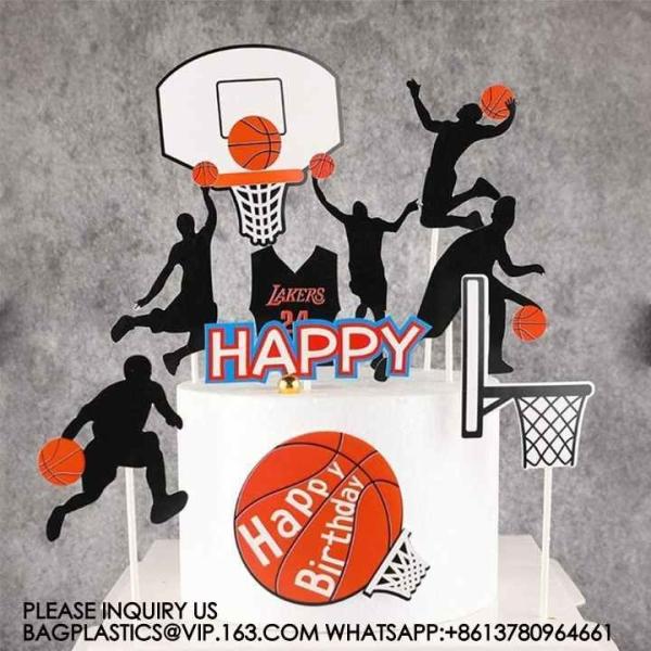Wholesale Birthday Basketball Theme Party Supplies 9 Inch Plate 10 People Set Party Decoration