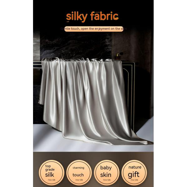 Silk Bedding Set Queen Size Satin Sheets 4 Sheets Set Bed Cover for Home Hotel Luxury