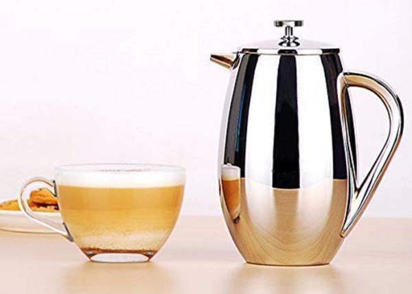 Pear Shape Double Wall Tea & Coffee Maker French Press Coffee Plunger 34oz