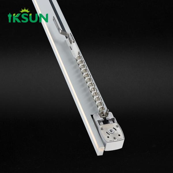 Customize  Electrophoresis LED Electric Curtain Track Light  Linear  Recessed Silent Window Treatment
