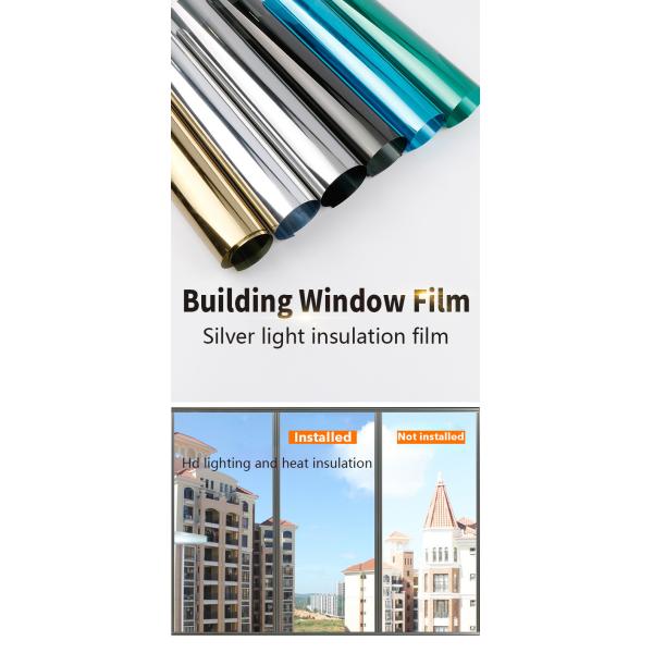 Película de vidrio de perspectiva unidireccional Casa Balcón Cocina Protección solar Escudo de privacidad Película de aislamiento térmico Adhesivos de vidrio