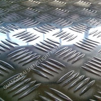 AA1100 / 3003 Aluminium  Five Bars  Chequered Plate