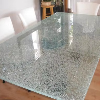 CE Certified 8mm 10mm Tempered Flat Round Glass Furniture Table Top Safety Glass