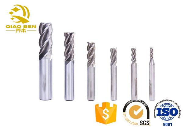 Da rigidez alta quadrada do cortador do moinho de extremidade do CNC de 4 flautas remoção lisa da microplaqueta que não reveste
